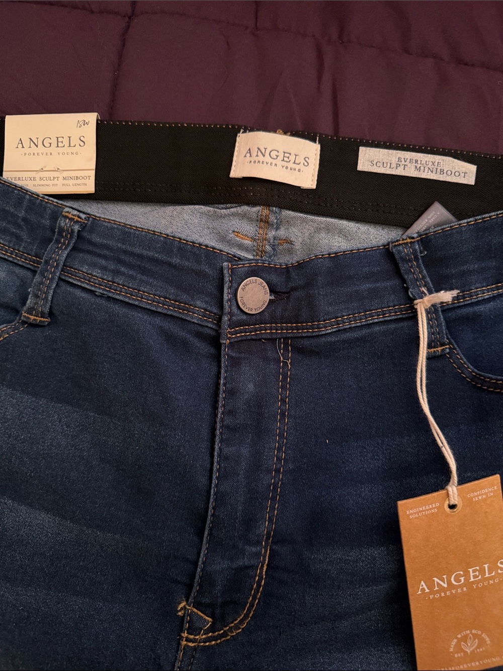 Angels Women’s Dark Blue Bootcut Jeans